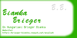 bianka brieger business card